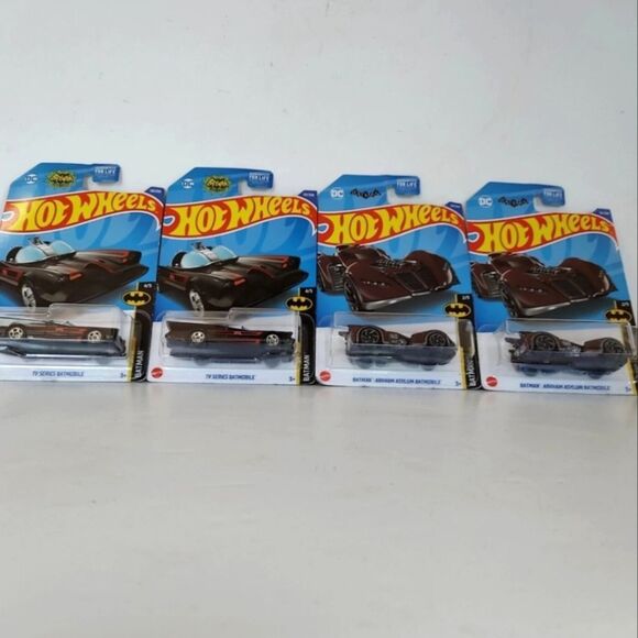 NIB Hot Wheels Batman Batmobile Diecast Limited Edition Set Cars Lot of Four - Picture 1 of 9